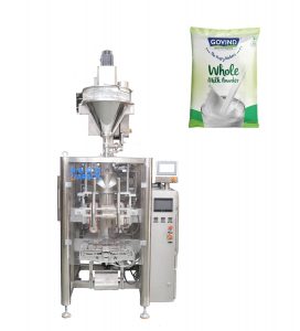 Outomatiese sakkie poeier vorm vul en verseël masjien