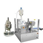 Outomatiese voorafgemaakte sakvulseëlverpakking met suiervuller vir vloeistof en pasta