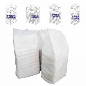 Sekondêre sakmasjien (klein soutsak in groot PP-geweefde sak)