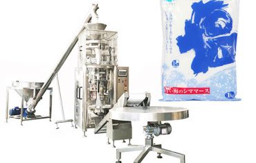 sout vertikale vorm vul seël masjien met volumetriese koppie