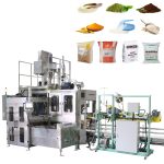 Outomatiese grootmaatpoeierprodukweeg, vul-, sak-, vervoer- en palletiseerlyn